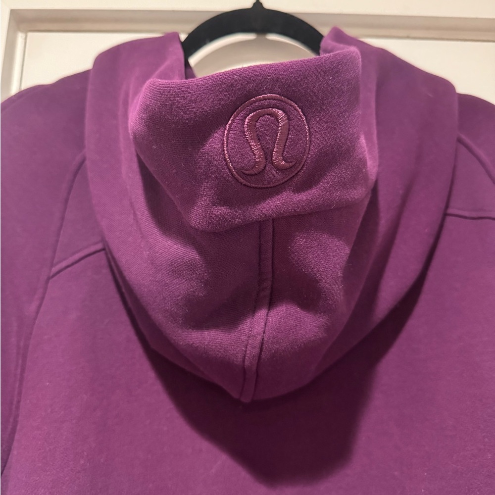 Auth. ✅ Lululemon Oversized Full Zip Scuba in “Dark Magenta” Size XL/XXL 💜 - Picture 9 of 10